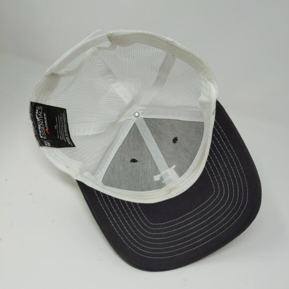 Pacific Essentials Snapback Meshback Hat Black White Embroidered F One Size - Picture 7 of 9